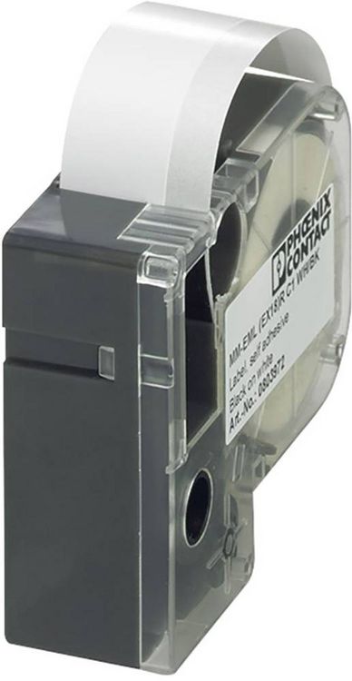 Produktbild: Phoenix Contact 803970 MM-EML (EX10)R C1 WH/BK Etiketten f&uuml;r Thermotransferdrucker Montage-Art: aufkleben Wei&szlig;, Schwarz 1 St.