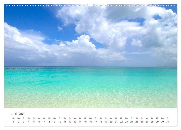 Produktbild: Traumstr&auml;nde in der Karibik (hochwertiger Premium Wandkalender 2026 DIN A2 quer), Kunstdruck in Hochglanz
