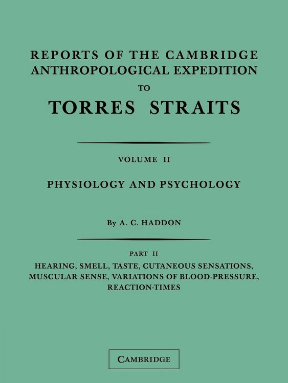 Produktbild: Reports of the Cambridge Anthropological Expedition to Torres Straits, Volume 2, Part 1