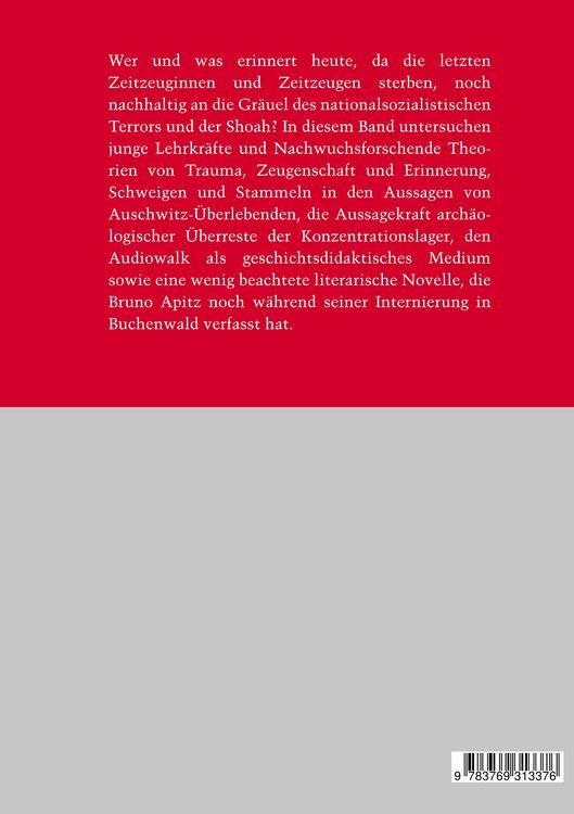 Produktbild: Verstummen, Bezeugen, Vermitteln