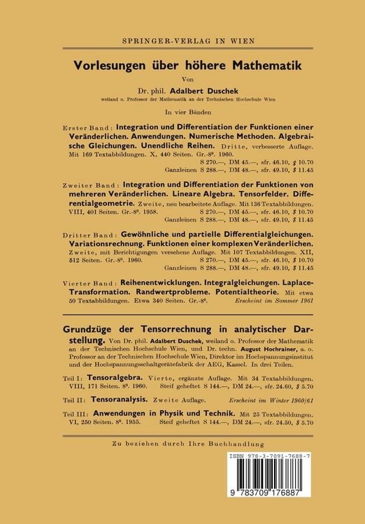 Produktbild: Vorlesungen über höhere Mathematik