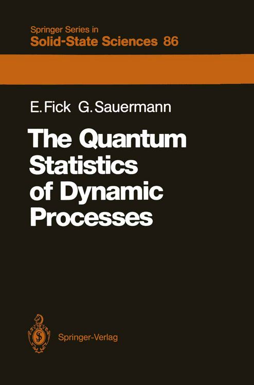 Produktbild: The Quantum Statistics of Dynamic Processes