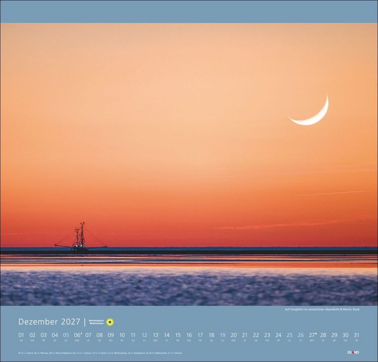 Produktbild: Nationalpark Wattenmeer Edition Kalender 2027 - Martin Stock