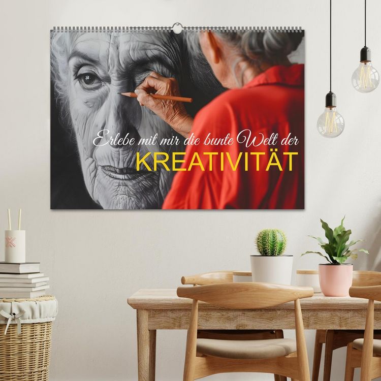 Produktbild: Erlebe mit mir die bunte Welt der Kreativit&auml;t (Wandkalender 2026 DIN A2 quer), CALVENDO Monatskalender