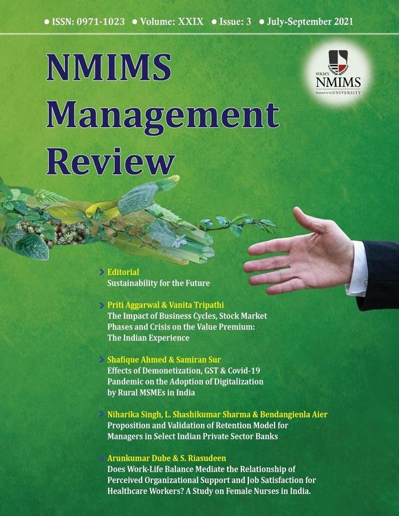 Produktbild: NMIMS Management Review - July-September 2021