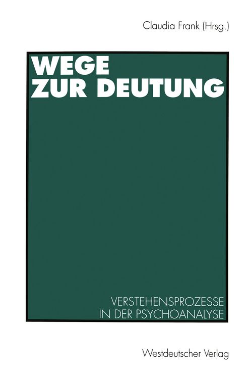 Produktbild: Wege zur Deutung