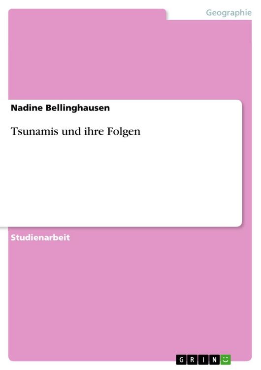 Produktbild: Tsunamis und ihre Folgen