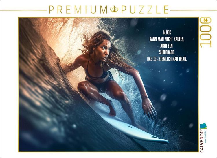 Produktbild: CALVENDO Puzzle Surfboard | 1000 Teile Lege-Gr&ouml;&szlig;e 64x48cm Foto-Puzzle f&uuml;r gl&uuml;ckliche Stunden