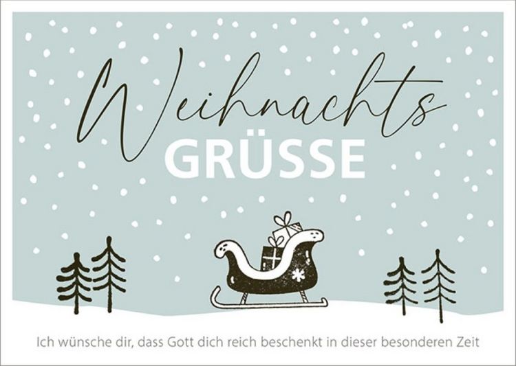 Produktbild: Weihnachtsgr&uuml;&szlig;e - Postkartenbox