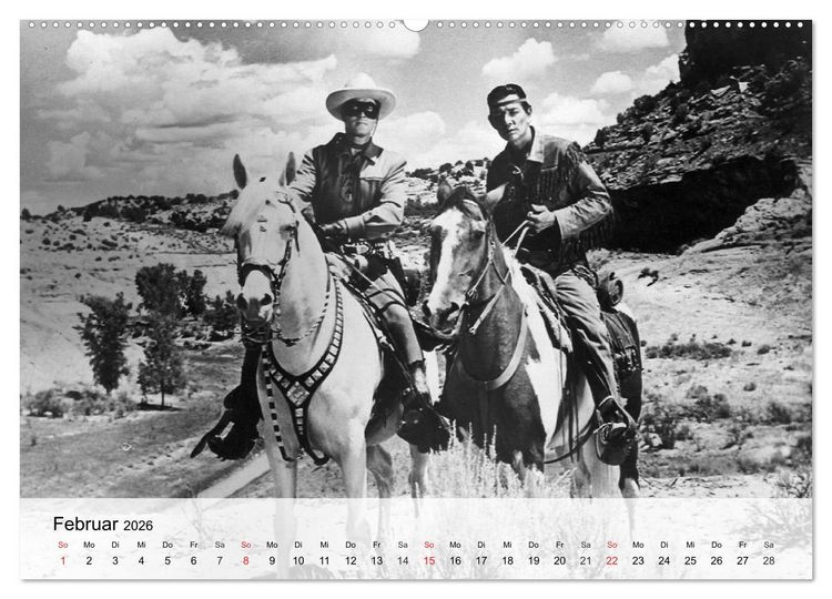 Produktbild: Westernhelden der Kinoleinwand (hochwertiger Premium Wandkalender 2026 DIN A2 quer), Kunstdruck in Hochglanz