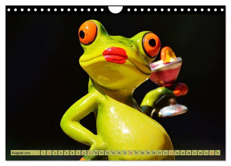 Produktbild: Froschsommer. Liebe, Sonne und Urlaub (Wandkalender 2026 DIN A4 quer), CALVENDO Monatskalender