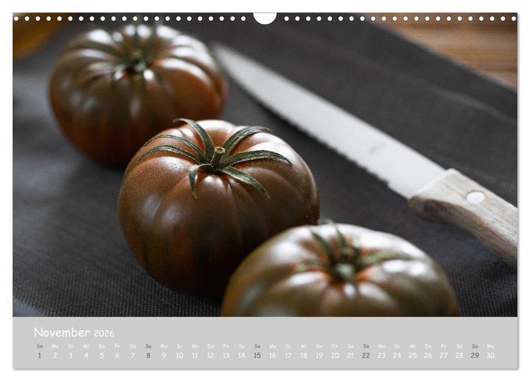 Produktbild: authentic FOOD art Obst und Gem&uuml;se (Wandkalender 2026 DIN A3 quer), CALVENDO Monatskalender