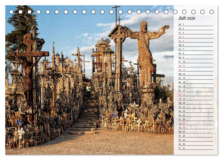 Produktbild: Litauen - Streifz&uuml;ge durch die junge Ostseerepublik (Tischkalender 2026 DIN A5 quer), CALVENDO Monatskalender