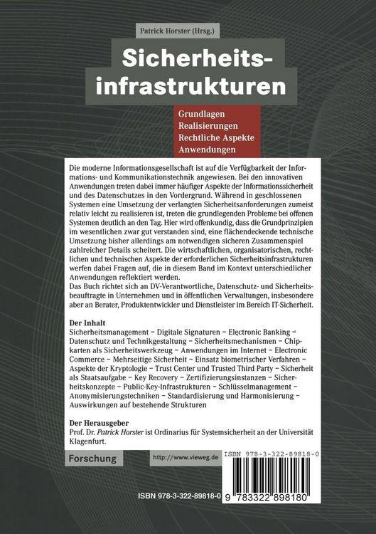 Produktbild: Sicherheitsinfrastrukturen