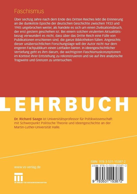 Produktbild: Faschismus