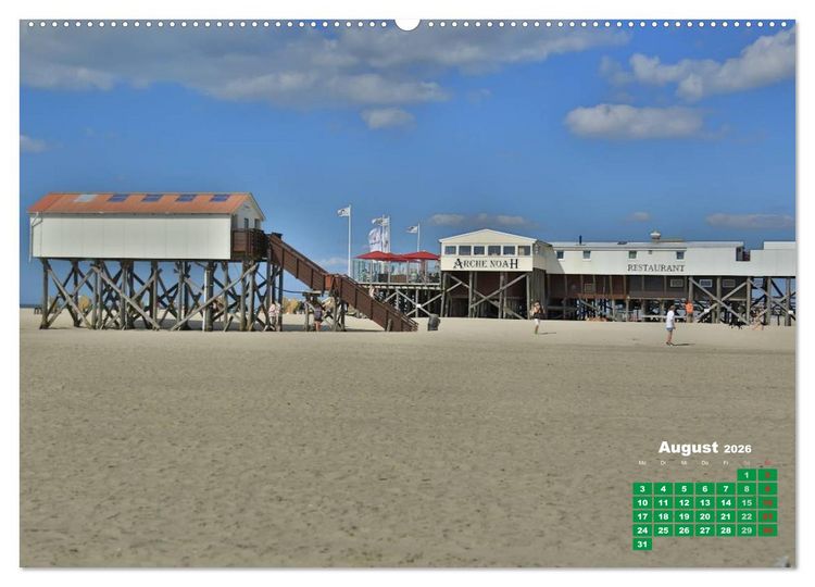 Produktbild: St. Peter-Ording (Wandkalender 2026 DIN A2 quer), CALVENDO Monatskalender