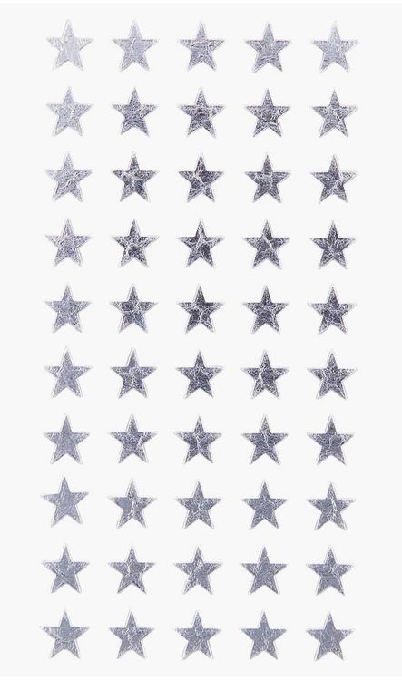 Produktbild: Sticker Sterne 10mm, Silber