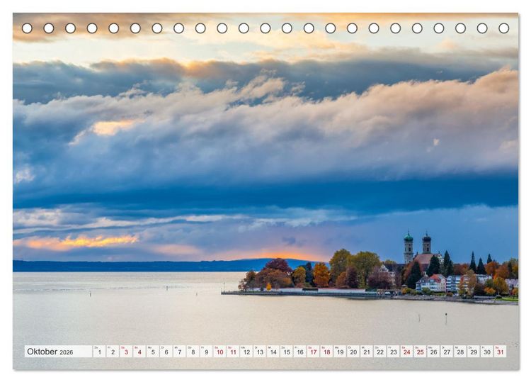 Produktbild: Momente am Bodensee (Tischkalender 2026 DIN A5 quer), CALVENDO Monatskalender