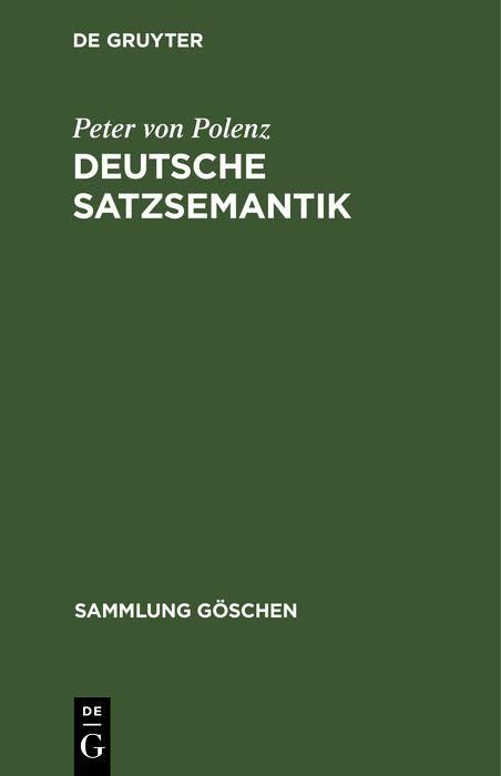 Produktbild: Deutsche Satzsemantik