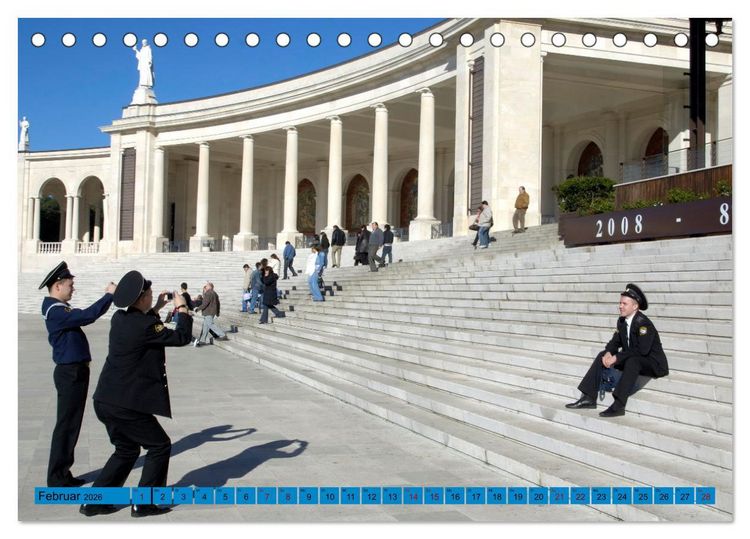 Produktbild: Wallfahrt nach Fatima (Tischkalender 2026 DIN A5 quer), CALVENDO Monatskalender