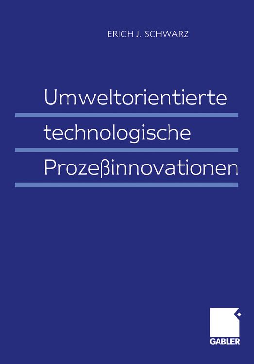 Produktbild: Umweltorientierte technologische Proze&szlig;innovationen
