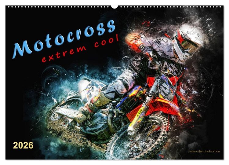 Produktbild: Motocross - extrem cool (Wandkalender 2026 DIN A2 quer), CALVENDO Monatskalender