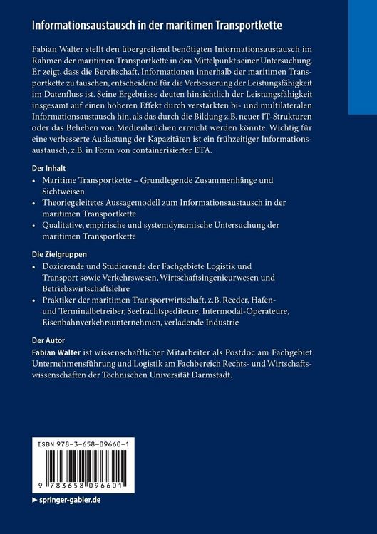 Produktbild: Informationsaustausch in der maritimen Transportkette