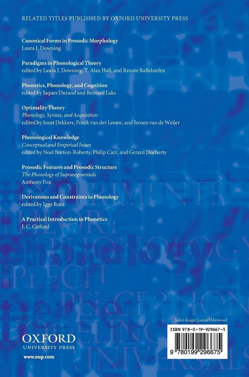 Produktbild: Experimental Approaches to Phonology