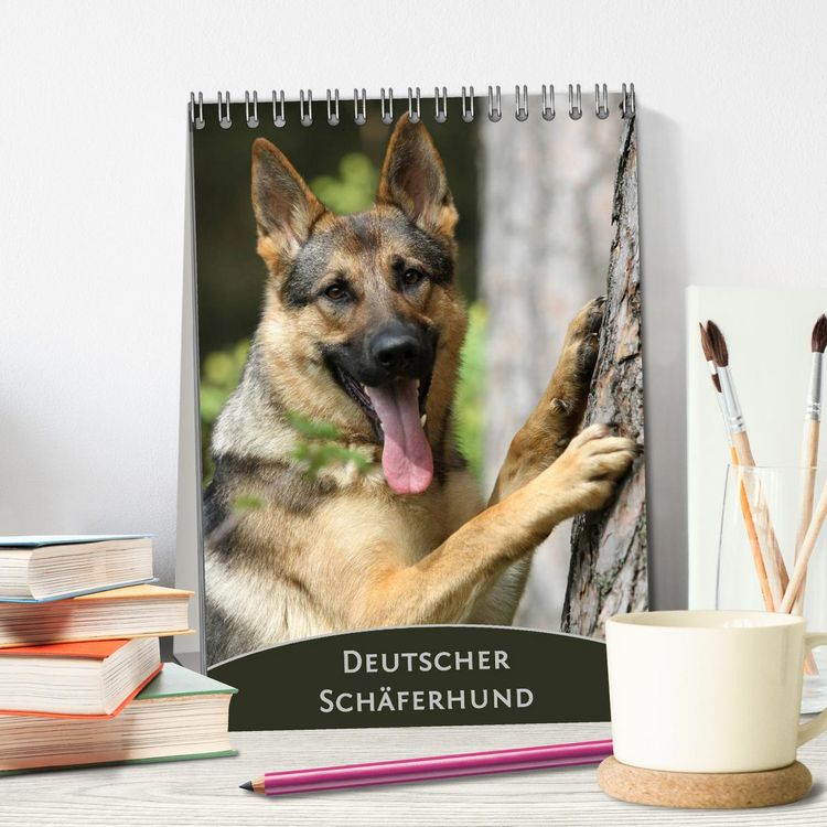 Produktbild: Deutscher Sch&auml;ferhund (Tischkalender 2026 DIN A5 hoch), CALVENDO Monatskalender