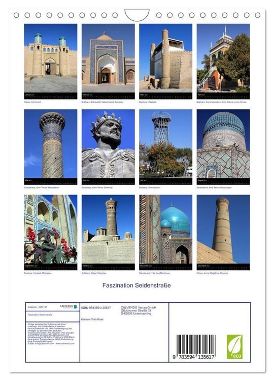 Produktbild: Faszination Seidenstra&szlig;e (Wandkalender 2027 DIN A4 hoch), CALVENDO Monatskalender