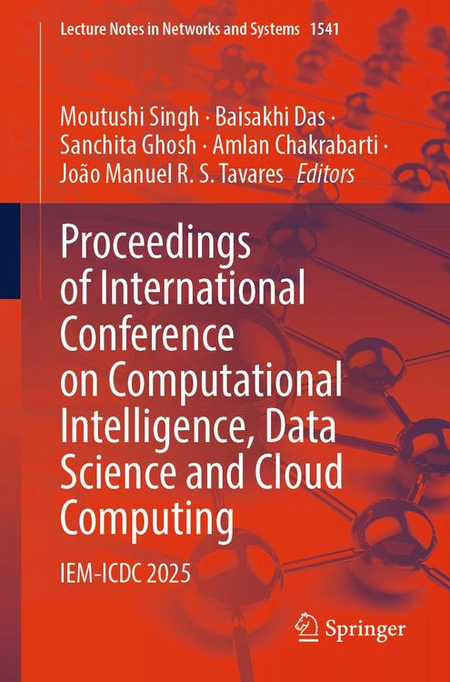 Produktbild: Proceedings of International Conference on Computational Intelligence, Data Science and Cloud Computing