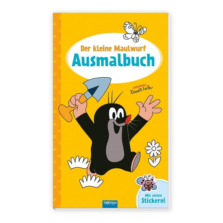 Produktbild: Tr&ouml;tsch Der kleine Maulwurf Ausmalbuch mit Stickern