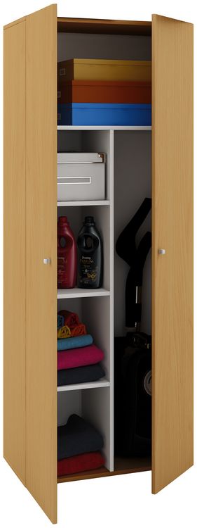 Produktbild: Holz Besenschrank Staubsauger Putzschrank Vandol