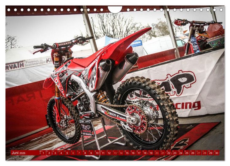 Produktbild: Dirtbikes - pure technique (Wandkalender 2026 DIN A4 quer), CALVENDO Monatskalender