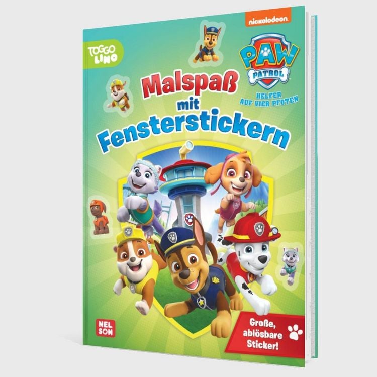 Produktbild: PAW Patrol Mitmachbuch: Malspa&szlig; mit Fensterstickern
