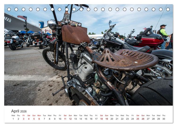 Produktbild: Sturgis - The most famous motorcycle rally in the world (Desk Calendar 2026 DIN A5 landscape), CALVENDO 12 Month DeskCalendar