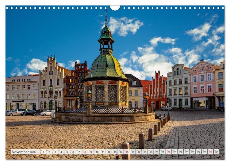Produktbild: Wismar &ndash; Eine Hansestadt mit Charme (Wandkalender 2026 DIN A3 quer), CALVENDO Monatskalender