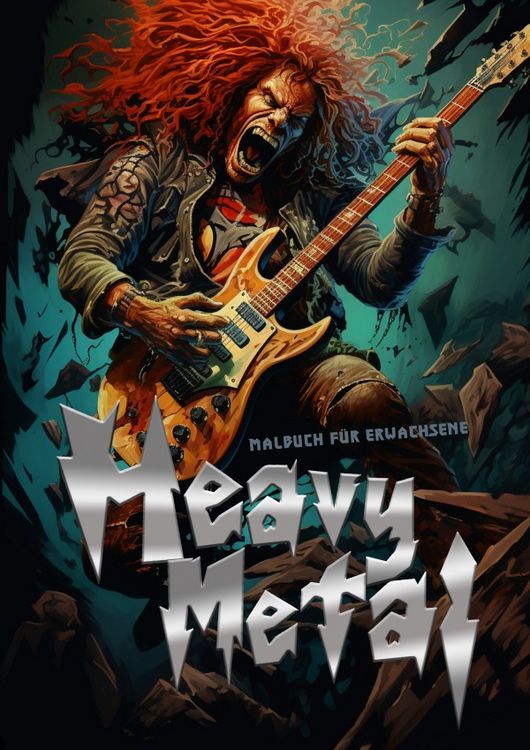 Produktbild: Heavy Metal Malbuch f&uuml;r Erwachsene