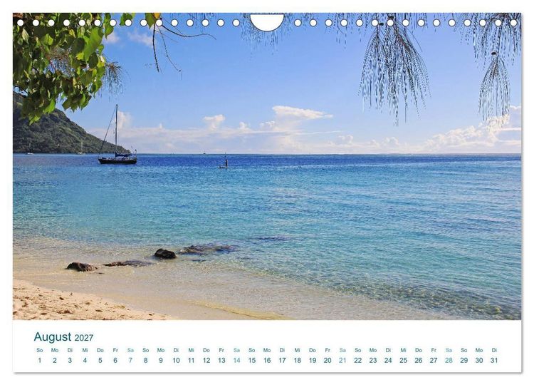 Produktbild: S&uuml;dsee-Insel Huahine - Paradies am Ende der Welt (Wandkalender 2027 DIN A4 quer), CALVENDO Monatskalender