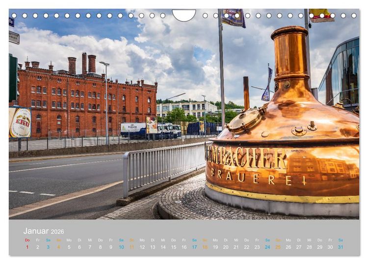 Produktbild: Kulmbach - zu F&uuml;&szlig;en der Plassenburg (Wandkalender 2026 DIN A4 quer), CALVENDO Monatskalender