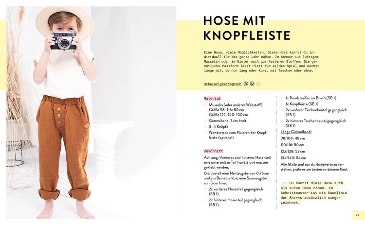 Produktbild: Mini-Masterclass &ndash; N&auml;hen mit Musselin f&uuml;r Kids