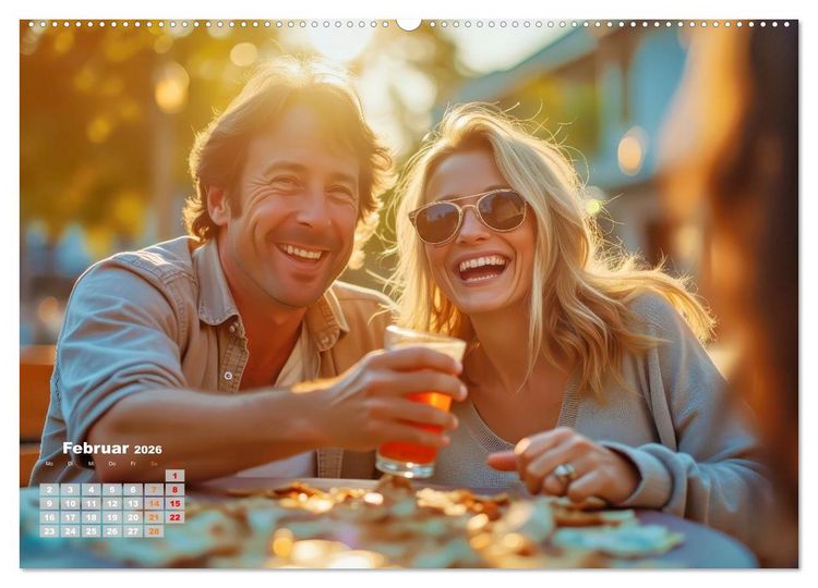 Produktbild: Gl&uuml;ckliche Momente des Lebens (Wandkalender 2026 DIN A2 quer), CALVENDO Monatskalender