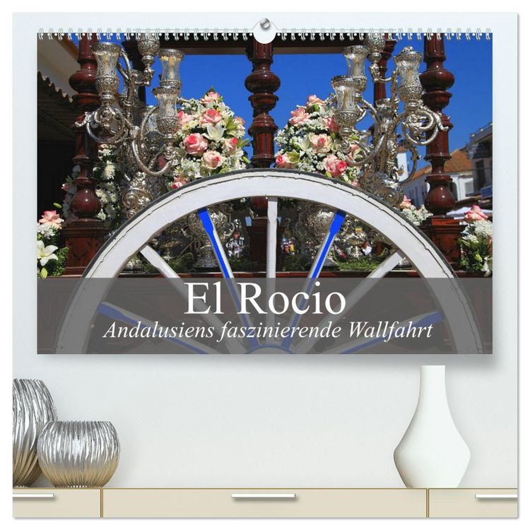 Produktbild: El Rocio - Andalusiens faszinierende Wallfahrt (hochwertiger Premium Wandkalender 2026 DIN A2 quer), Kunstdruck in Hochglanz