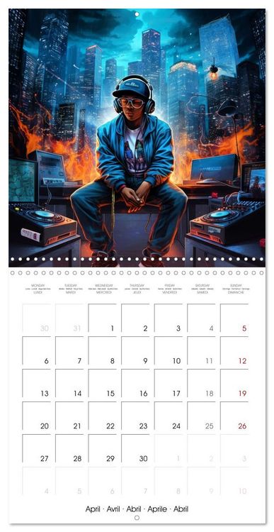 Produktbild: Vibrant Music (Wall Calendar 2026 12 &times; 12 Inch) CALVENDO 12 Month Wall Calendar