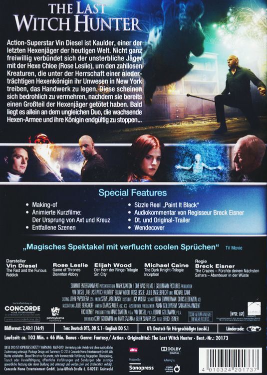 Produktbild: The Last Witch Hunter