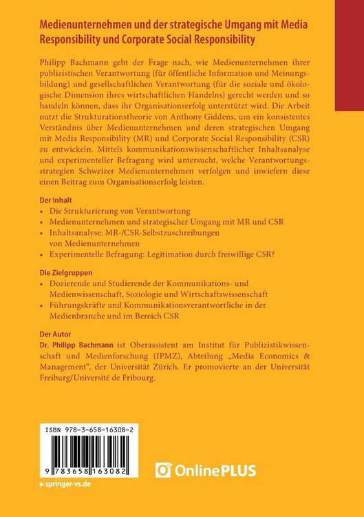 Produktbild: Medienunternehmen und der strategische Umgang mit Media Responsibility und Corporate Social Responsibility