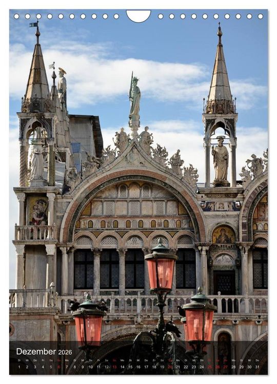 Produktbild: Fotografischer Streifzug durch Venedig (Wandkalender 2026 DIN A4 hoch), CALVENDO Monatskalender