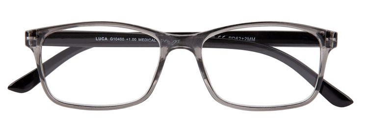 Produktbild: Lesebrille LUCA, grau-schwarz, +1.00 dpt