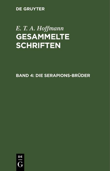 Produktbild: Die Serapions-Br&uuml;der