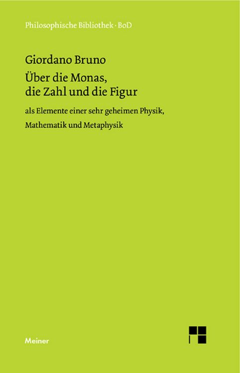 Produktbild: &Uuml;ber die Monas, die Zahl und die Figur